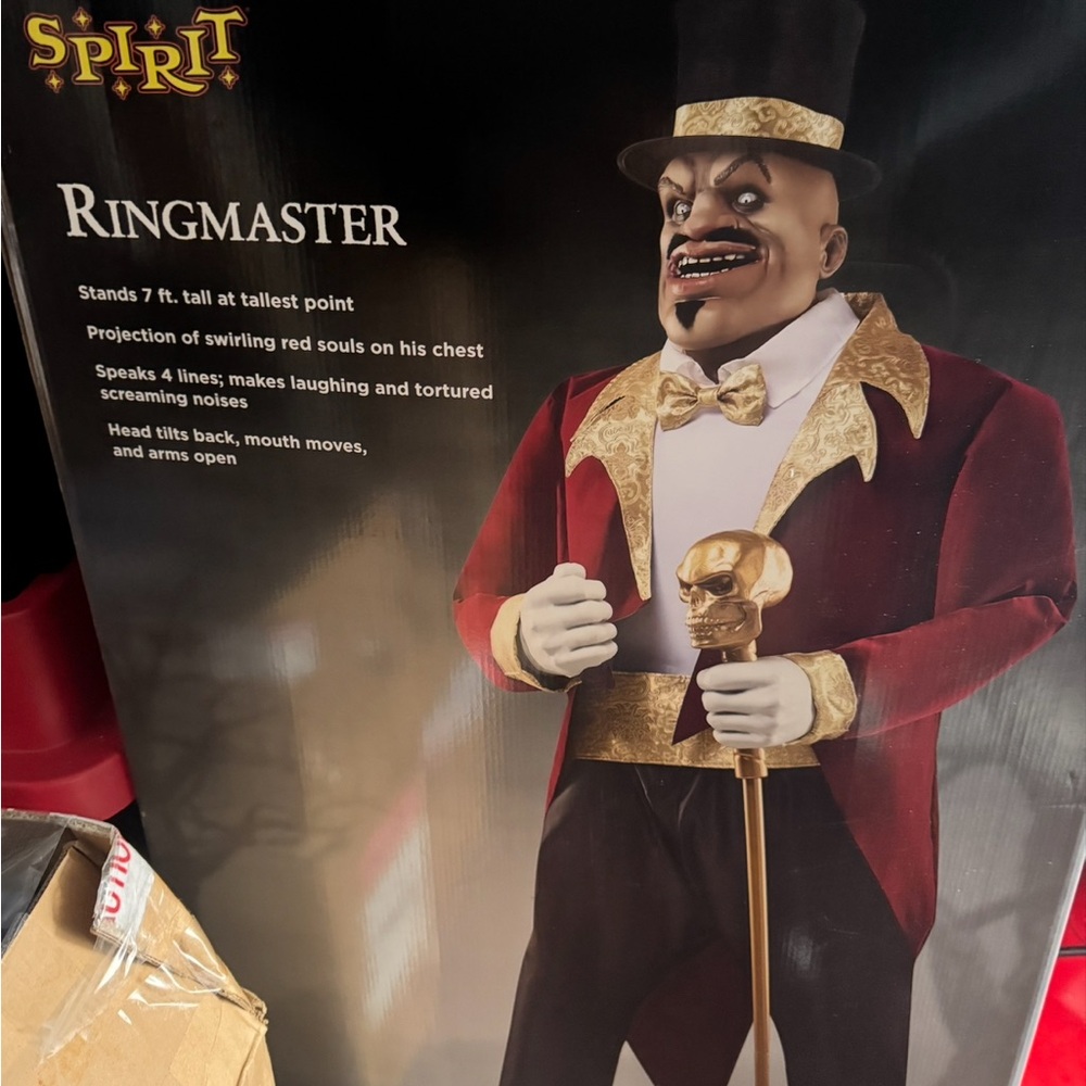 Spirit Ringmaster Kids Costume - Red and Gold